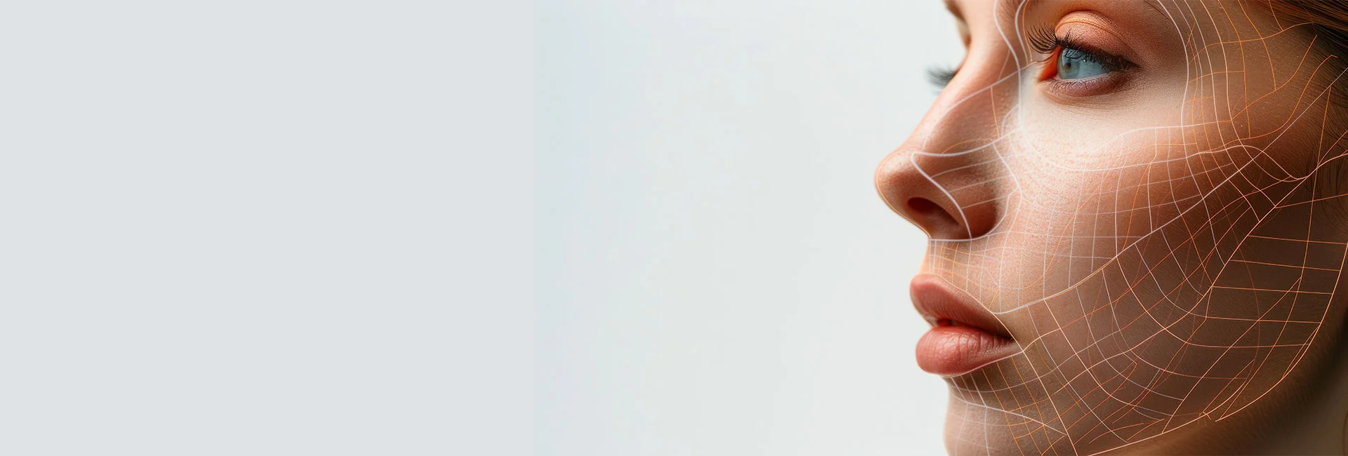 plastic surgery, beauty, Surgeon or beautician touching woman face, surgical procedure that involve altering shape of nose and face, doctor examines patient before rhinoplasty, medical assistance